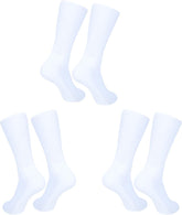 Men's Athletic Performance Crew Socks Cotton Blend|Full Length Lightweight Casual Wear Business Socks|Pack of 3